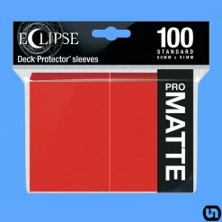 Supplies Ultra Pro: Eclipse PRO Matte Deck Protector Sleeves - Red 100ct