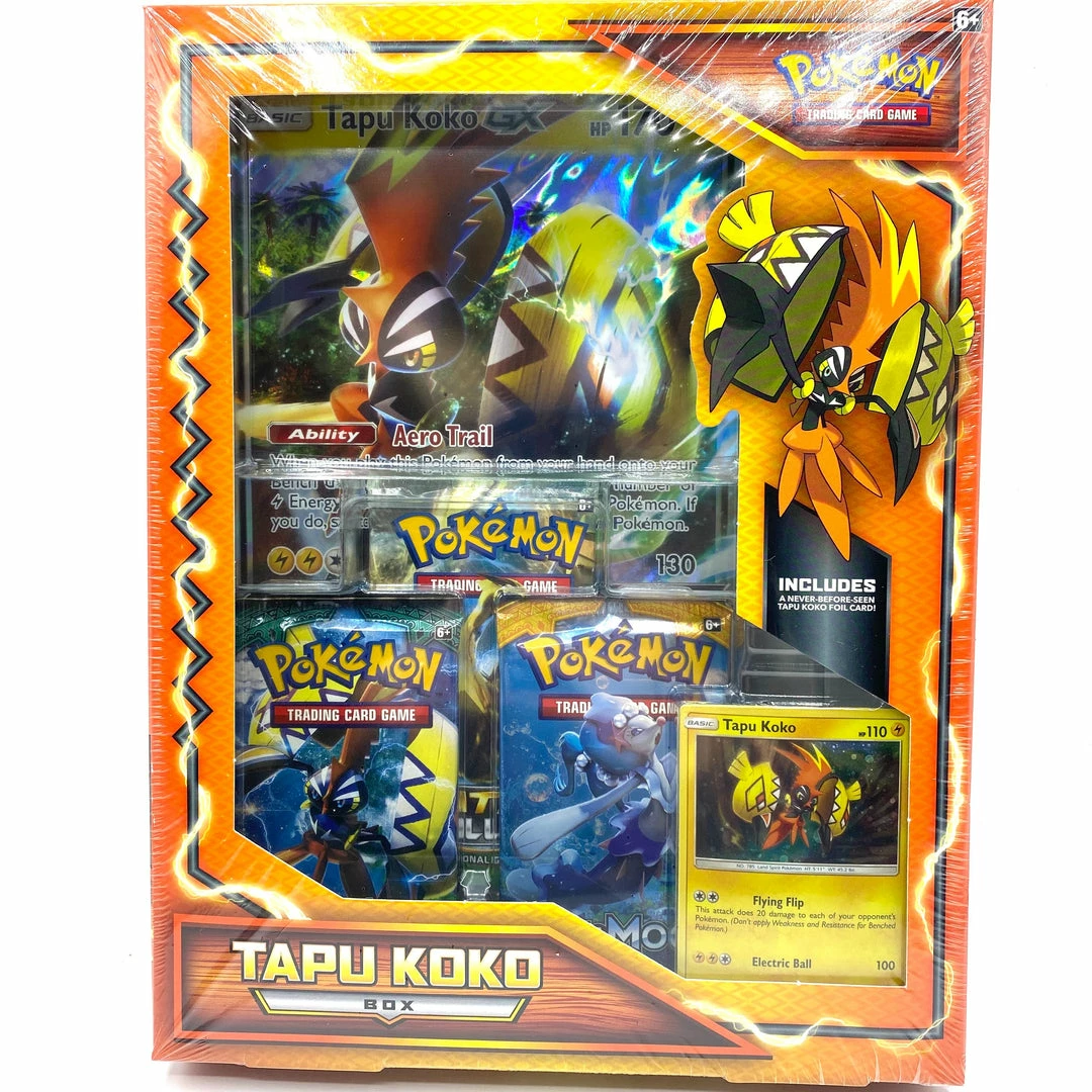 Buy β TCGs Pokemon TCG: Tapu Koko Box π 3 TCGs Pokemon TCG: Tapu Koko Box