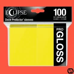 Supplies Ultra Pro: Eclipse PRO Gloss Deck Protector Sleeves - Yellow 100ct