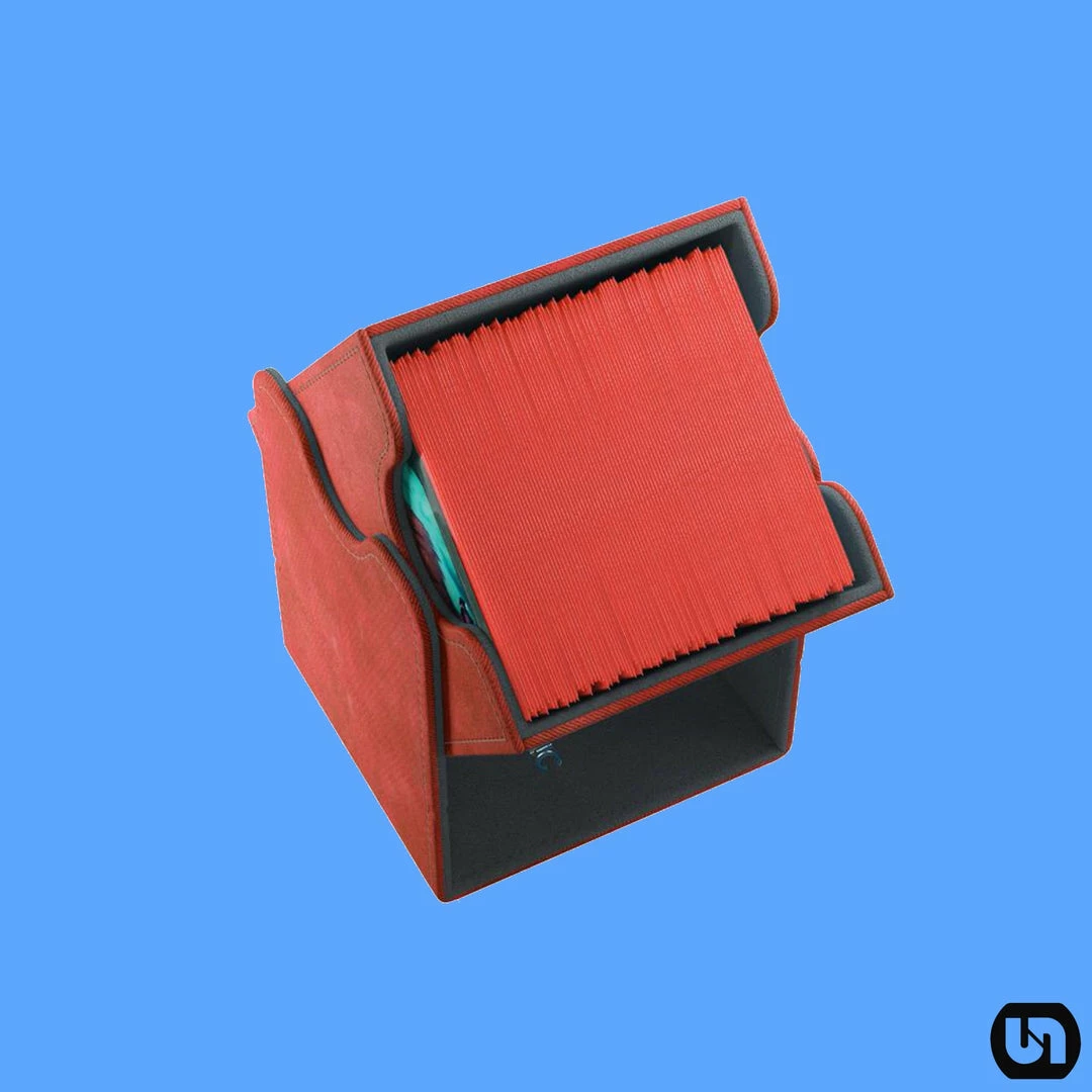 Cheap ⭐ Asmodee Gamegenic: Squire 100+ Convertible, Red Supplies ❤️ 5 Asmodee Gamegenic: Squire 100+ Convertible, Red Supplies