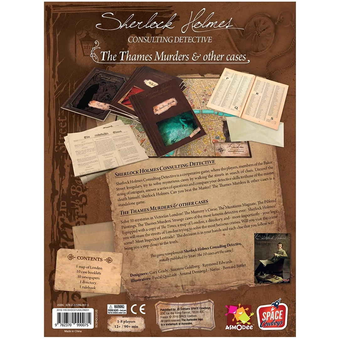 Outlet π Space Cowboys Sherlock Holmes Consulting Detective: The Thames Murders & Other Cases π 4 Space Cowboys Sherlock Holmes Consulting Detective: The Thames Murders & Other Cases
