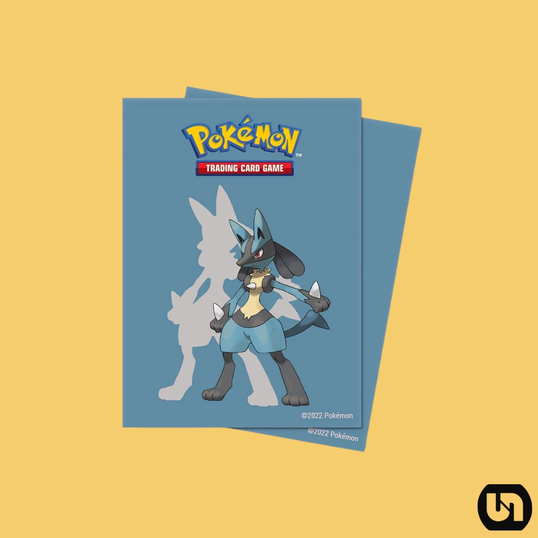 New ๐คฉ Supplies Ultra Pro: Pokemon - Standard Deck Protectors Lucario (65pk) ๐ฏ 3 Supplies Ultra Pro: Pokemon - Standard Deck Protectors Lucario (65pk)