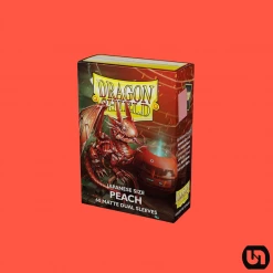 Arcane Tinman Dragon Shield: Japanese Matte Dual Card Sleeves - Peach 60ct