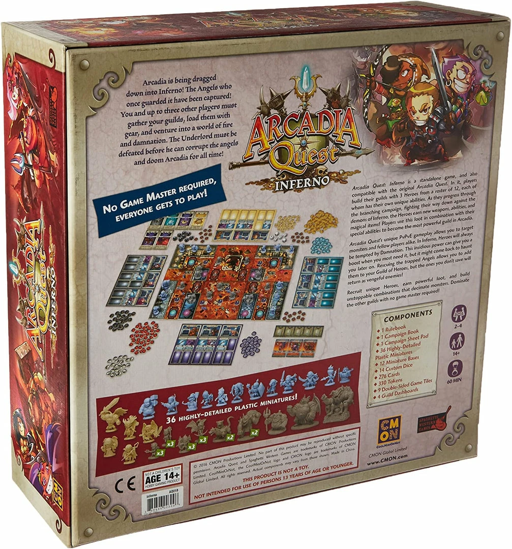 Hot Sale π CMON Global Limited Arcadia Quest: Inferno Board Games π 4 CMON Global Limited Arcadia Quest: Inferno Board Games