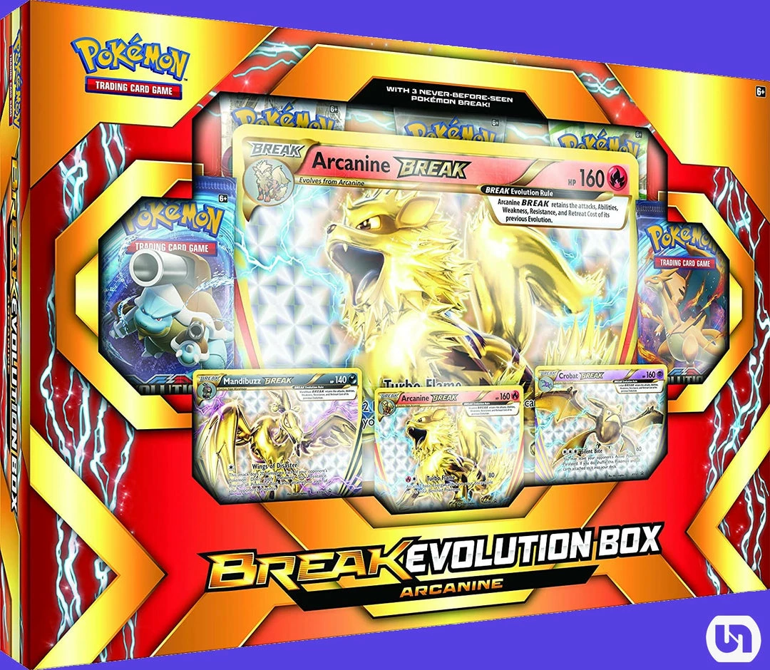Best Sale ❤️ TCGs Pokemon TCG: BREAK Evolution Box - Arcanine ⭐ 3 TCGs Pokemon TCG: BREAK Evolution Box - Arcanine
