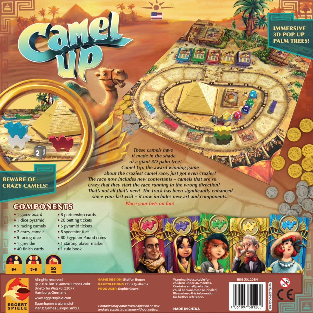 Brand new π₯° Plan B Games Camel Up 2.0 Board Games π 4 Plan B Games Camel Up 2.0 Board Games