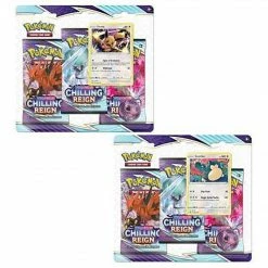Pokemon TCG: Sword & Shield Chilling Reign 3 Booster Pack Blister (Eevee & Snorlax) (Set Of 2) TCGs