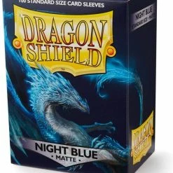 Arcane Tinman Dragon Shield: Matte Night Blue 100ct Sleeves Supplies