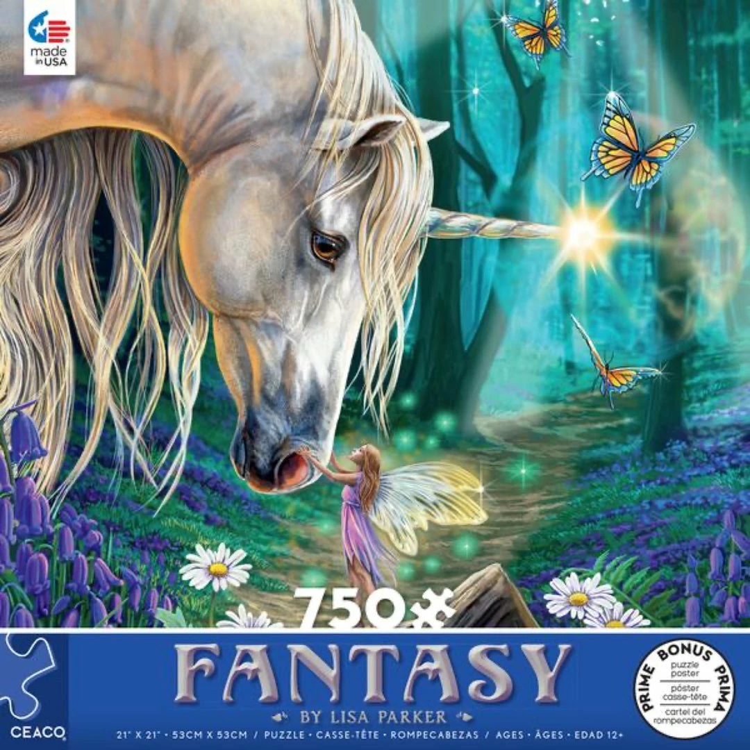 Brand new ✨ CEACO Company Toys & Figures Fantasy: Fairy Whispers 750pc Puzzle ❤️ 3 CEACO Company Toys & Figures Fantasy: Fairy Whispers 750pc Puzzle