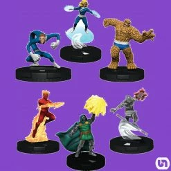 Wizkids Marvel Heroclix: Fantastic Four Cosmic Clash Starter Set (6 Figures)