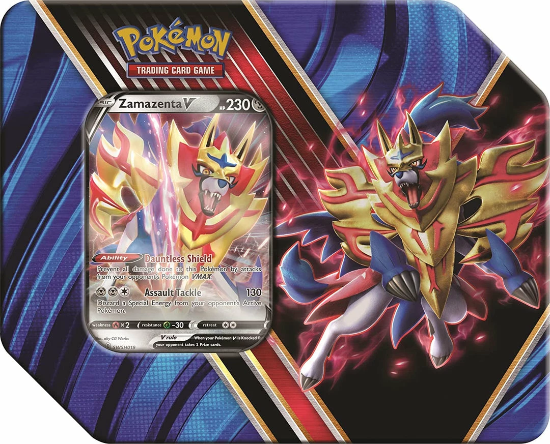 Buy π Pokemon TCG: Legends Of Galar Tin - Zamazenta V TCGs π 3 Pokemon TCG: Legends Of Galar Tin - Zamazenta V TCGs