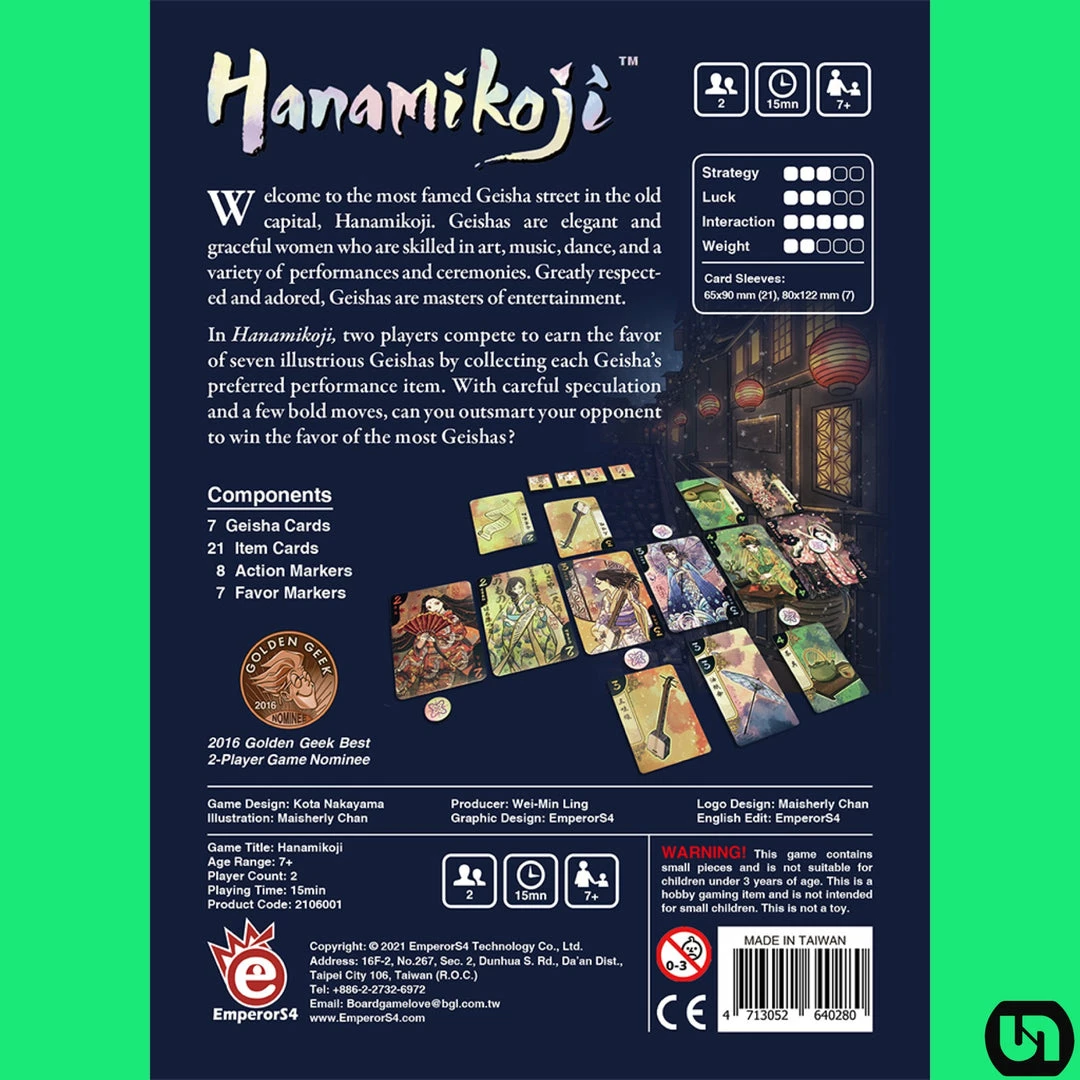 Hot Sale π Emperor S4 Games Hanamikoji Board Games π 4 Emperor S4 Games Hanamikoji Board Games