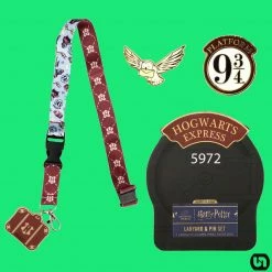 Bioworld Harry Potter: Hogwarts Express Lapel Pins & Lanyard Box Set Merch
