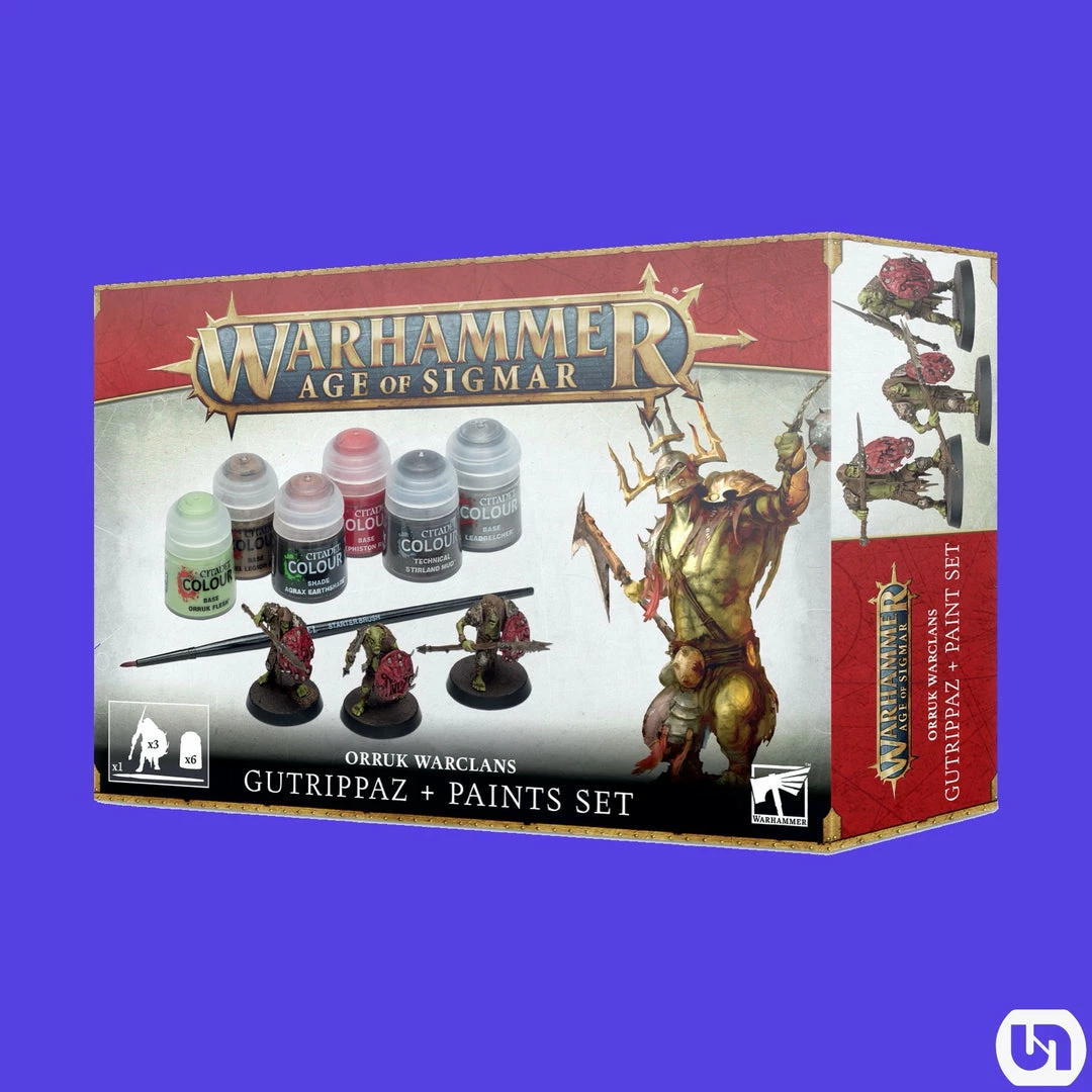 Best Sale π Games Workshop Warhammer: Age Of Sigmar - Orruk Warclans-Gutrippaz + Paints Set π 3 Games Workshop Warhammer: Age Of Sigmar - Orruk Warclans-Gutrippaz + Paints Set