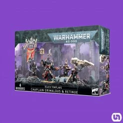 Games Workshop Warhammer: 40,000 - Black Templars-Chaplain Grimaldus & Retinue Miniatures