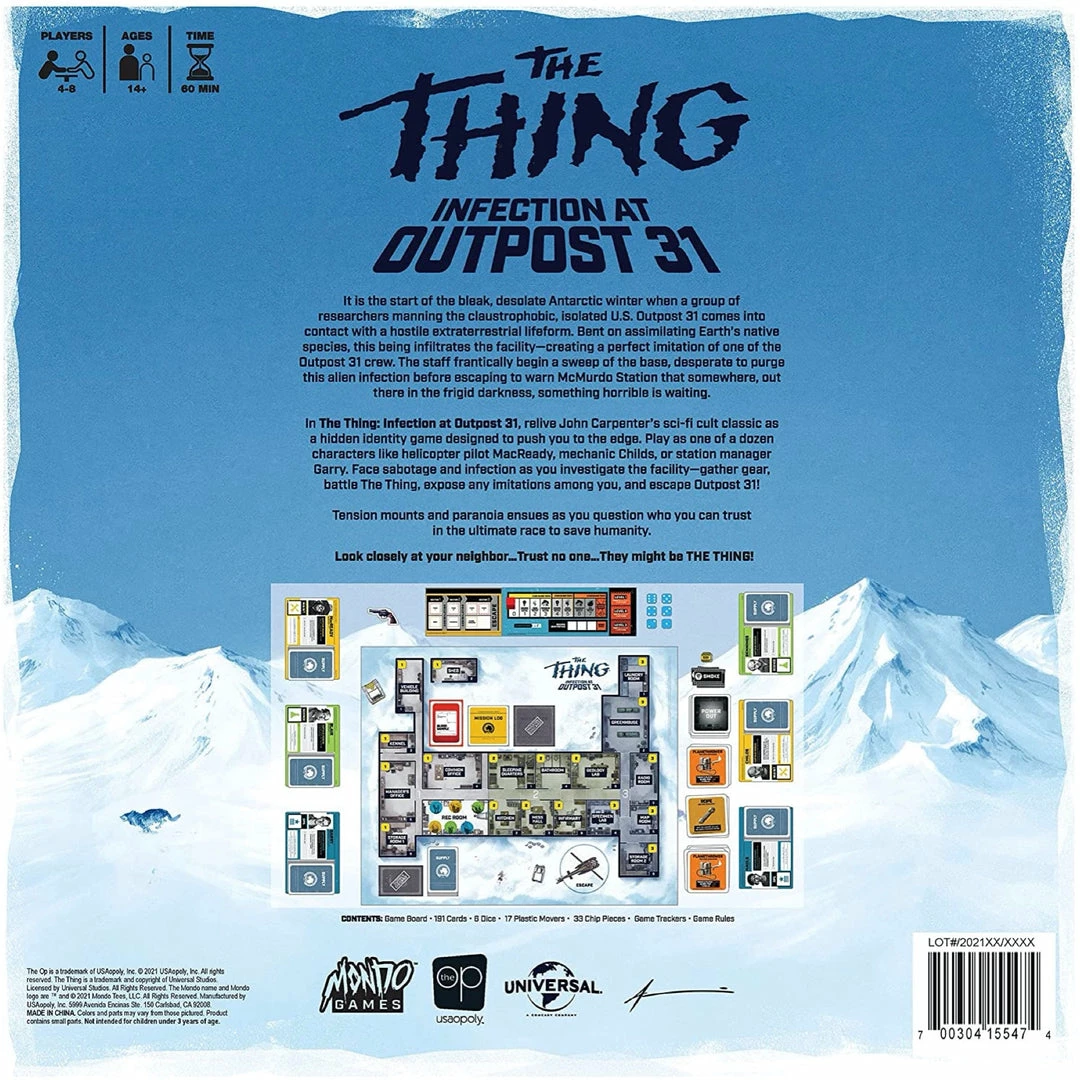 Deals ✔️ USAopoly The Thing: Infection At Outpost 31 ⭐ 4 USAopoly The Thing: Infection At Outpost 31