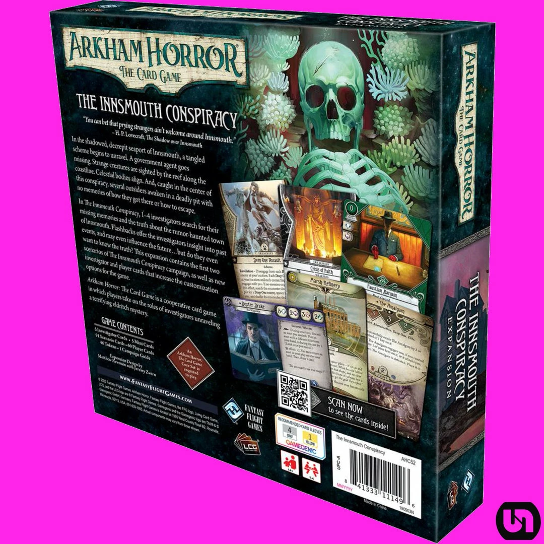 Budget ❤️ Fantasy Flight Games Board Games Arkham Horror: The Card Game - The Innsmouth Conspiracy Expansion ✨ 4 Fantasy Flight Games Board Games Arkham Horror: The Card Game - The Innsmouth Conspiracy Expansion