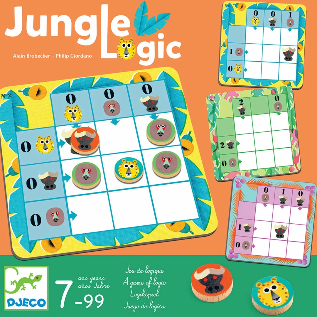 Brand new π Djeco Jungle Logic Board Games π 3 Djeco Jungle Logic Board Games