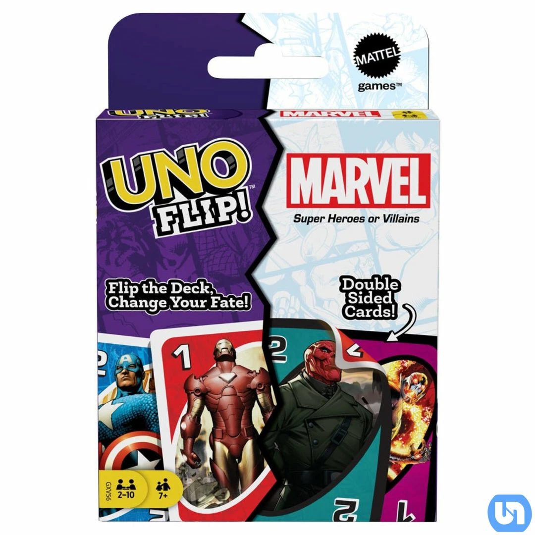 Discount ๐ Mattel Games UNO: Flip! - Marvel-Super Heroes Or Villains Board Games ๐ 3 Mattel Games UNO: Flip! - Marvel-Super Heroes Or Villains Board Games