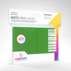 Asmodee Supplies Gamegenic: Matte Prime Sleeves 100 Ct - Green