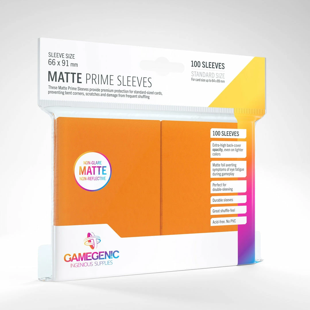 Best deal π₯° Asmodee Gamegenic: Matte Prime Sleeves 100ct - Orange Supplies π€© 3 Asmodee Gamegenic: Matte Prime Sleeves 100ct - Orange Supplies