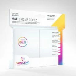 Asmodee Supplies Gamegenic: Matte Prime Sleeves 100ct - White