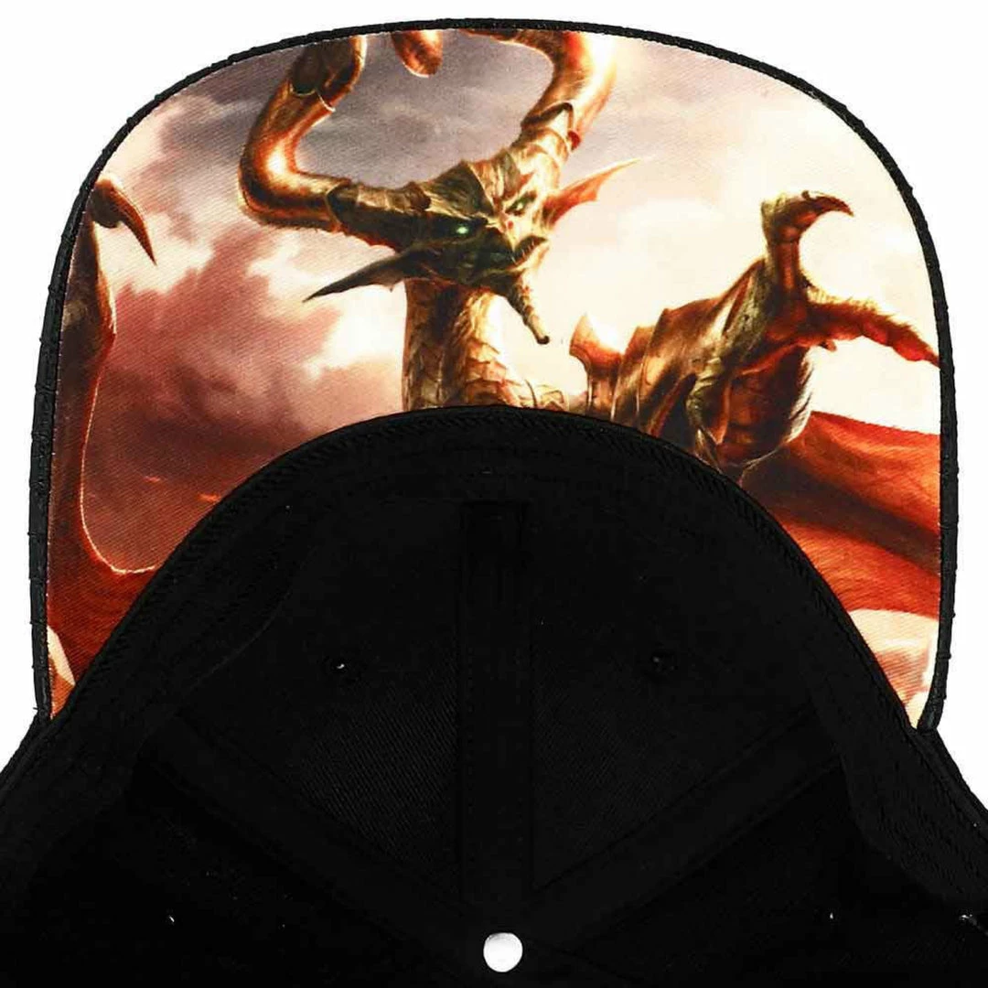 Hot Sale π Bioworld Magic The Gathering: Nicol Bolas Elite Flex Pre-Curved Bill Snapback Magic: The Gathering 𧨠5 Bioworld Magic The Gathering: Nicol Bolas Elite Flex Pre-Curved Bill Snapback Magic: The Gathering