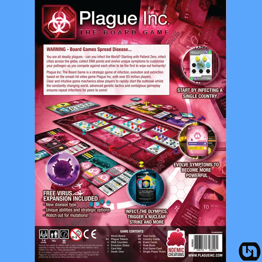 Promo π Ndemic Creations Plague Inc: The Board Game Board Games π 4 Ndemic Creations Plague Inc: The Board Game Board Games