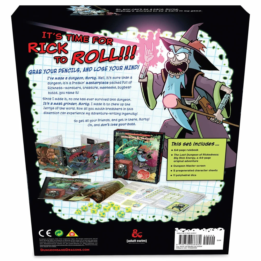 Promo π― Wizards Of The Coast Dungeons & Dragons VS. Rick And Morty β 4 Wizards Of The Coast Dungeons & Dragons VS. Rick And Morty