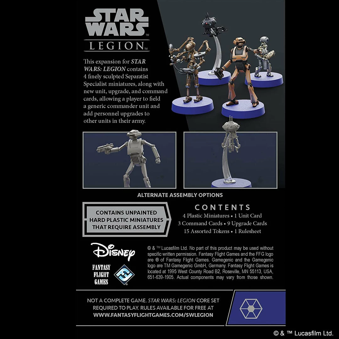 Budget π₯ Fantasy Flight Games Miniatures Star Wars: Legion - Separatist Specialists Personnel Expansion π₯° 4 Fantasy Flight Games Miniatures Star Wars: Legion - Separatist Specialists Personnel Expansion