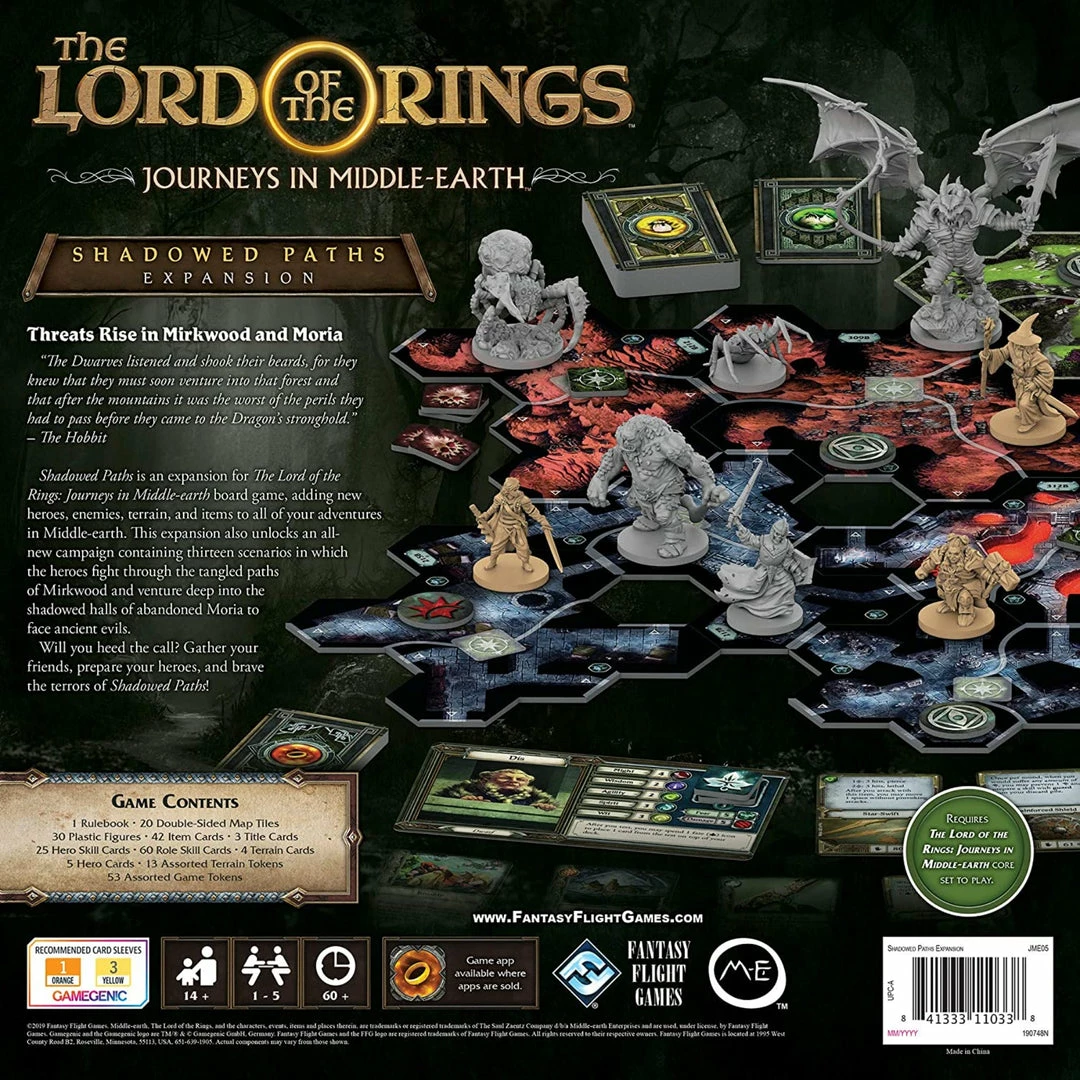 Coupon π― Fantasy Flight Games Board Games The Lord Of The Rings: Journeys In Middle-Earth - Shadowed Paths Expansion π 4 Fantasy Flight Games Board Games The Lord Of The Rings: Journeys In Middle-Earth - Shadowed Paths Expansion