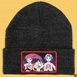 Bioworld Merch Pokemon: Team Rocket Sublimated Patch Beanie