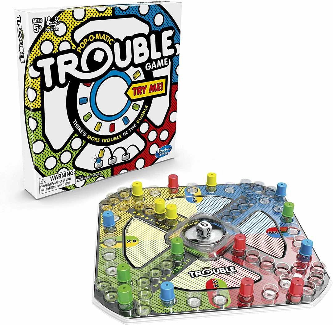 Outlet β Hasbro Gaming Board Games Trouble Game π 4 Hasbro Gaming Board Games Trouble Game