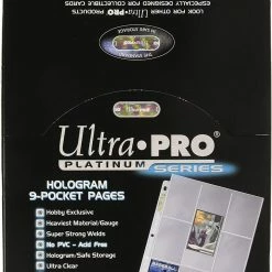 Ultra Pro 9-Pocket Trading Card Pages - Platinum Series (100 Pages) Supplies