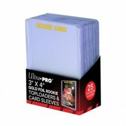 Ultra Pro: 3" X 4" 35pt "Gold Foil" Toploaders & Card Sleeves Supplies