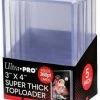 Supplies Ultra Pro 3" X 4" Super Thick Toploader 5ct