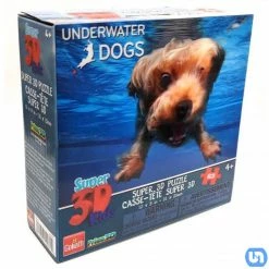 Goliath Games Toys & Figures Super 3D Kids: Underwater Dogs 63pc Puzzle (10231)